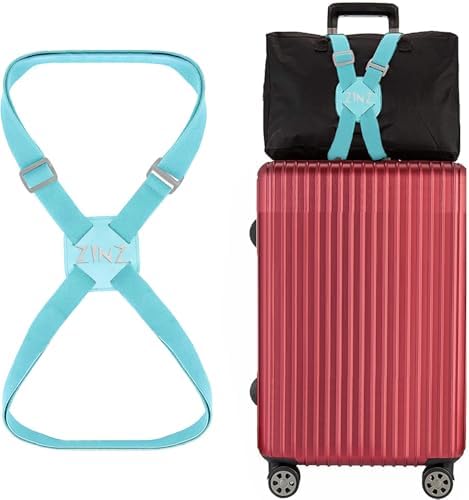 High-Elastic Luggage Strap Adjustable Suitcase Belt, Light Green
